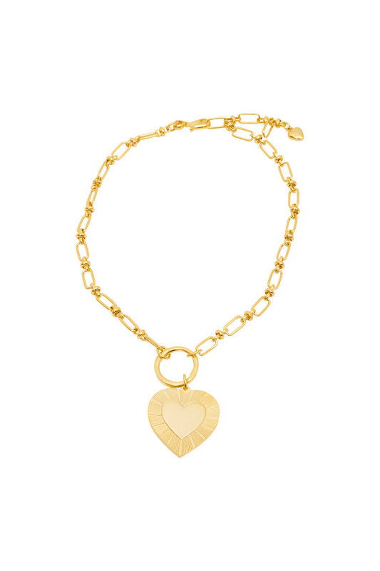 Brinker+Eliza Gold Heart Necklace