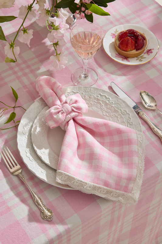 Yarn Dye Gingham Napkins - Set of 4