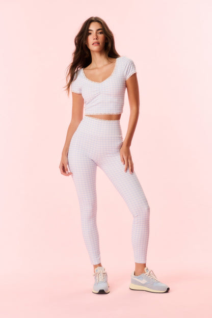 Highland Gingham Print Leggings