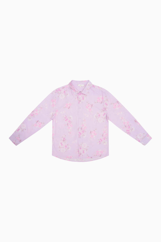 Hudley Cotton Unisex Shirt - HIBISCUS