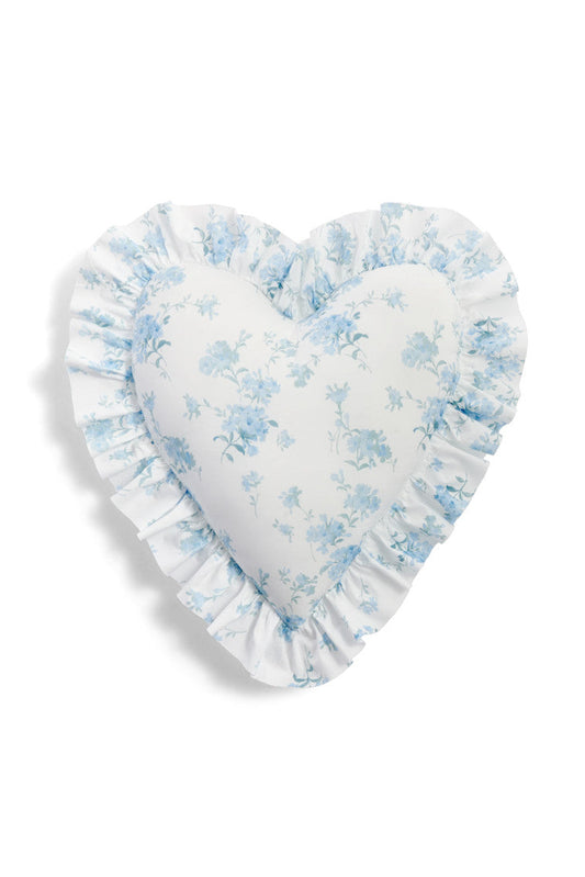 Heart Shape Ruffle Pillow- MOONLIGHT SHADOW