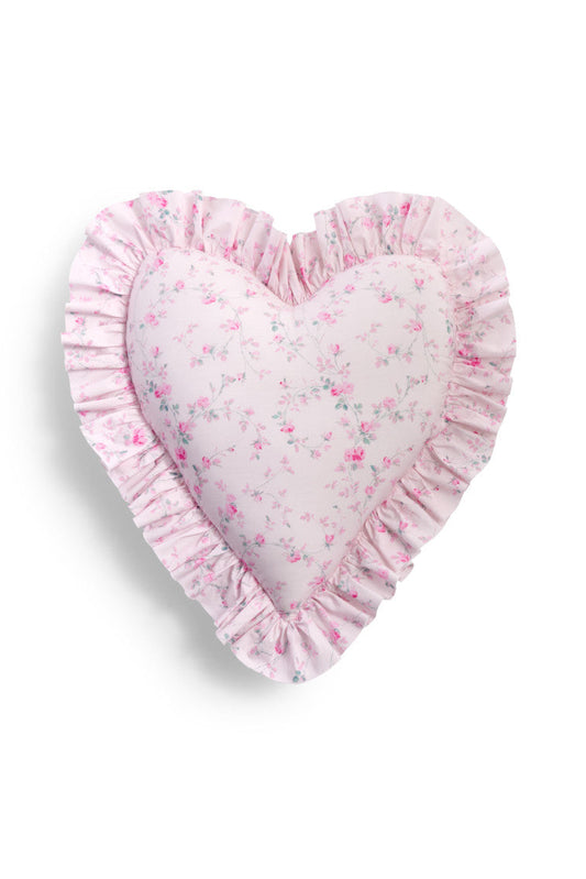 Heart Shape Ruffle Pillow