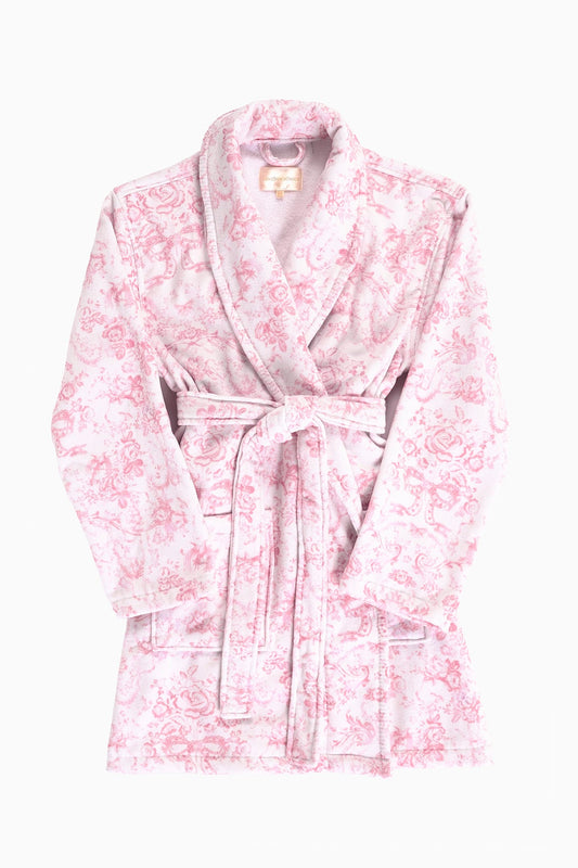 Indie Cotton Bath Robe - CUPIDS PINK