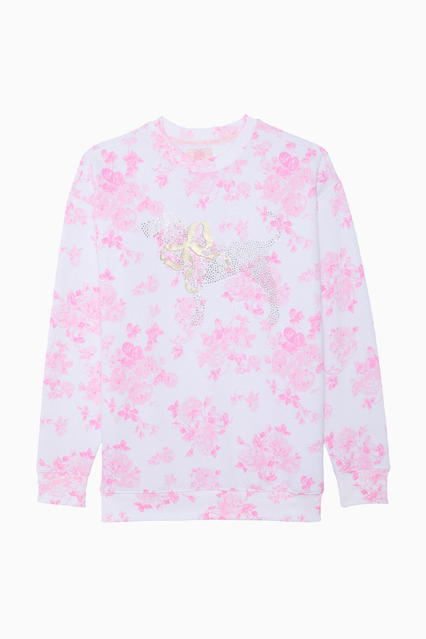 PINK x LoveShackFancy Oversized Crew Sweatshirt
