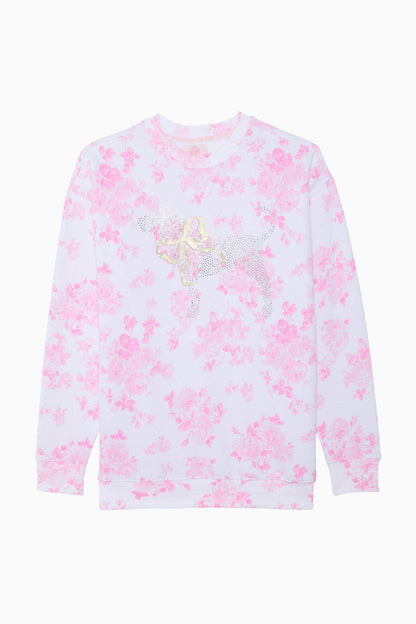 PINK x LoveShackFancy Oversized Crew Sweatshirt