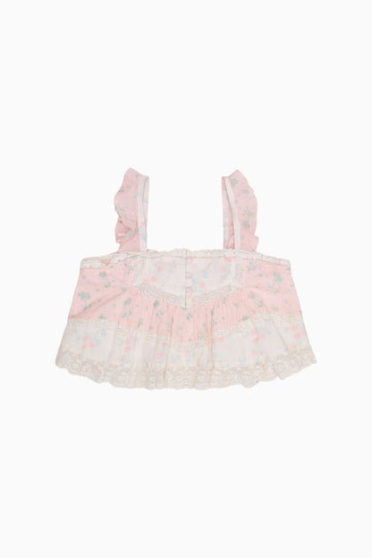 Girls Kiama Mixed Print Top