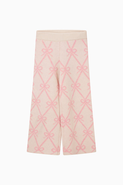 Girls Kisa Knit Bow Pants