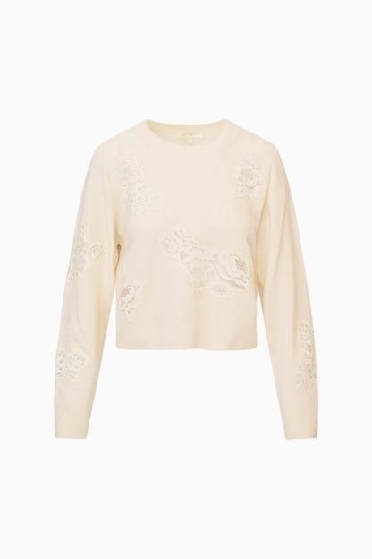 Lazuli Cashmere & Lace Sweater