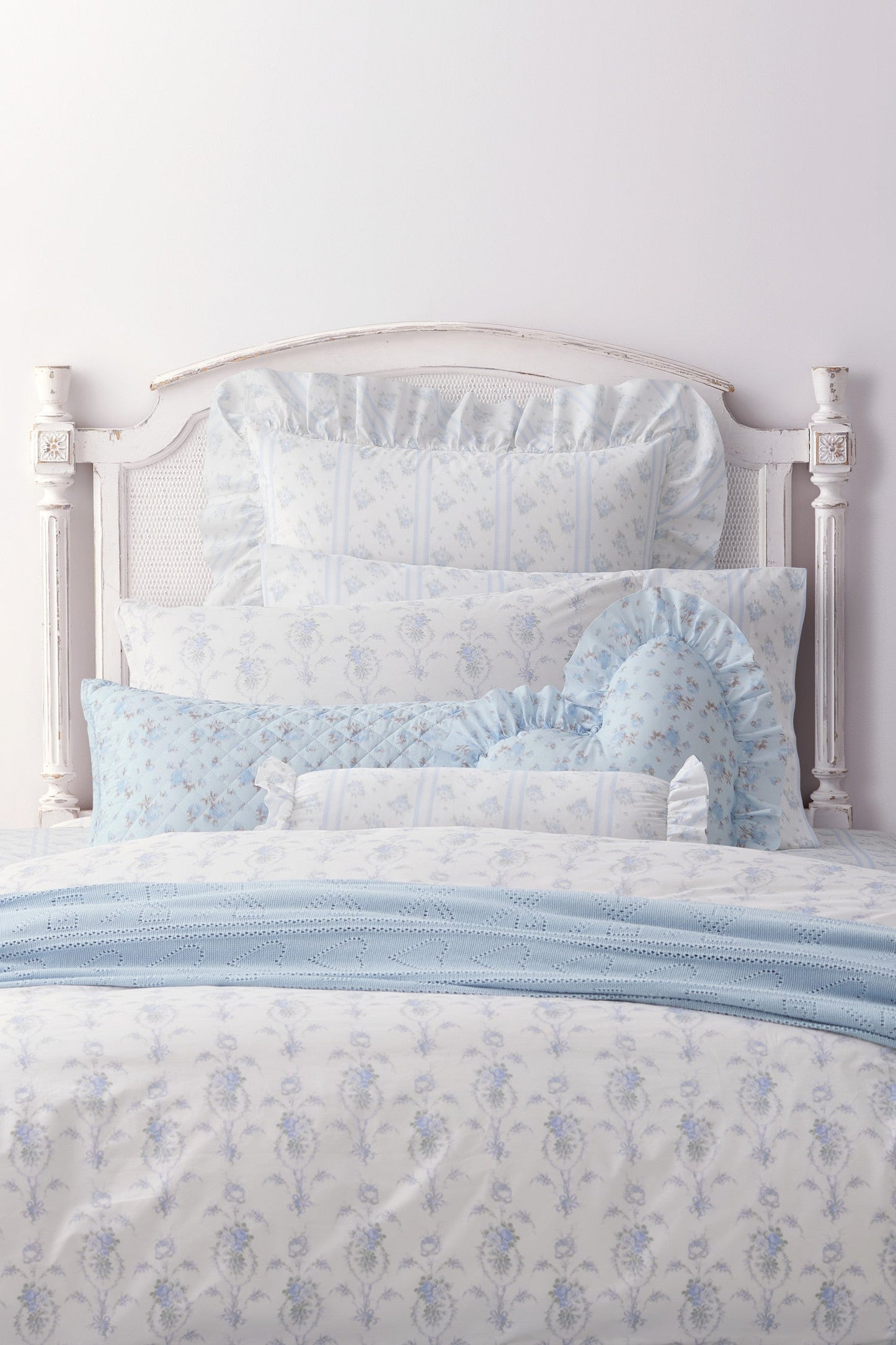 Pointelle Throw Blanket- MOONLIGHT