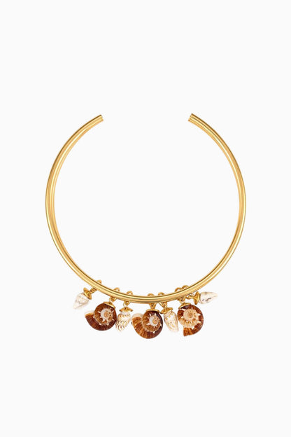 Logan Tay Gold Shell Choker