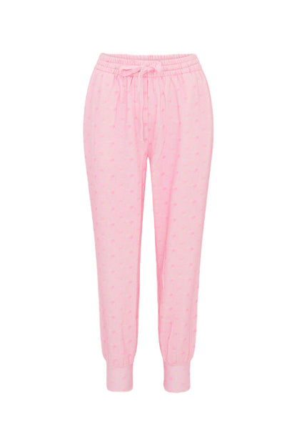 Lolana Floral Cotton Sweatpants - IBIZA SUNSET