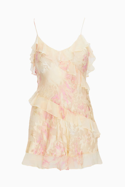 Lomina Summer Heirloom Print Mini Dress