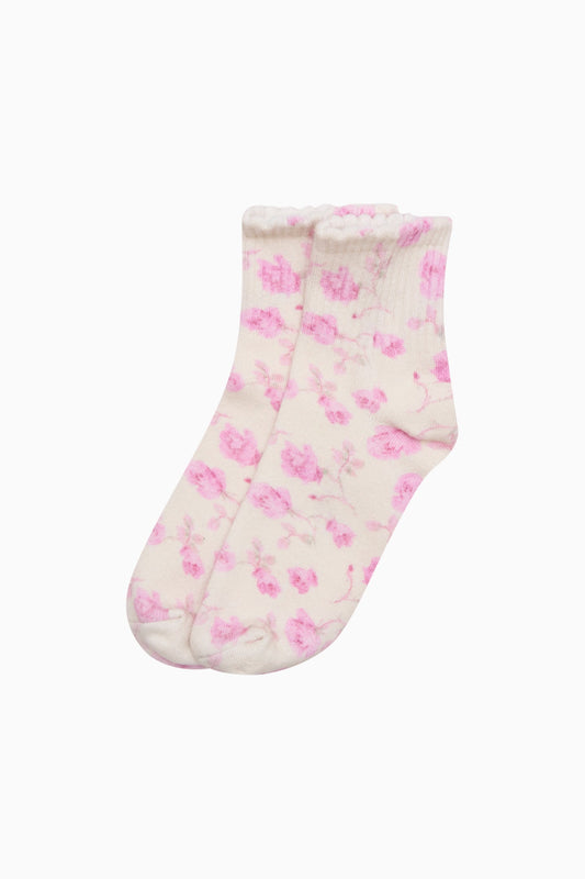 Lowell Fragrance Print Socks - STERLING DUSK