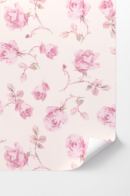 Chateau Rose Peel and Stick Wallpaper