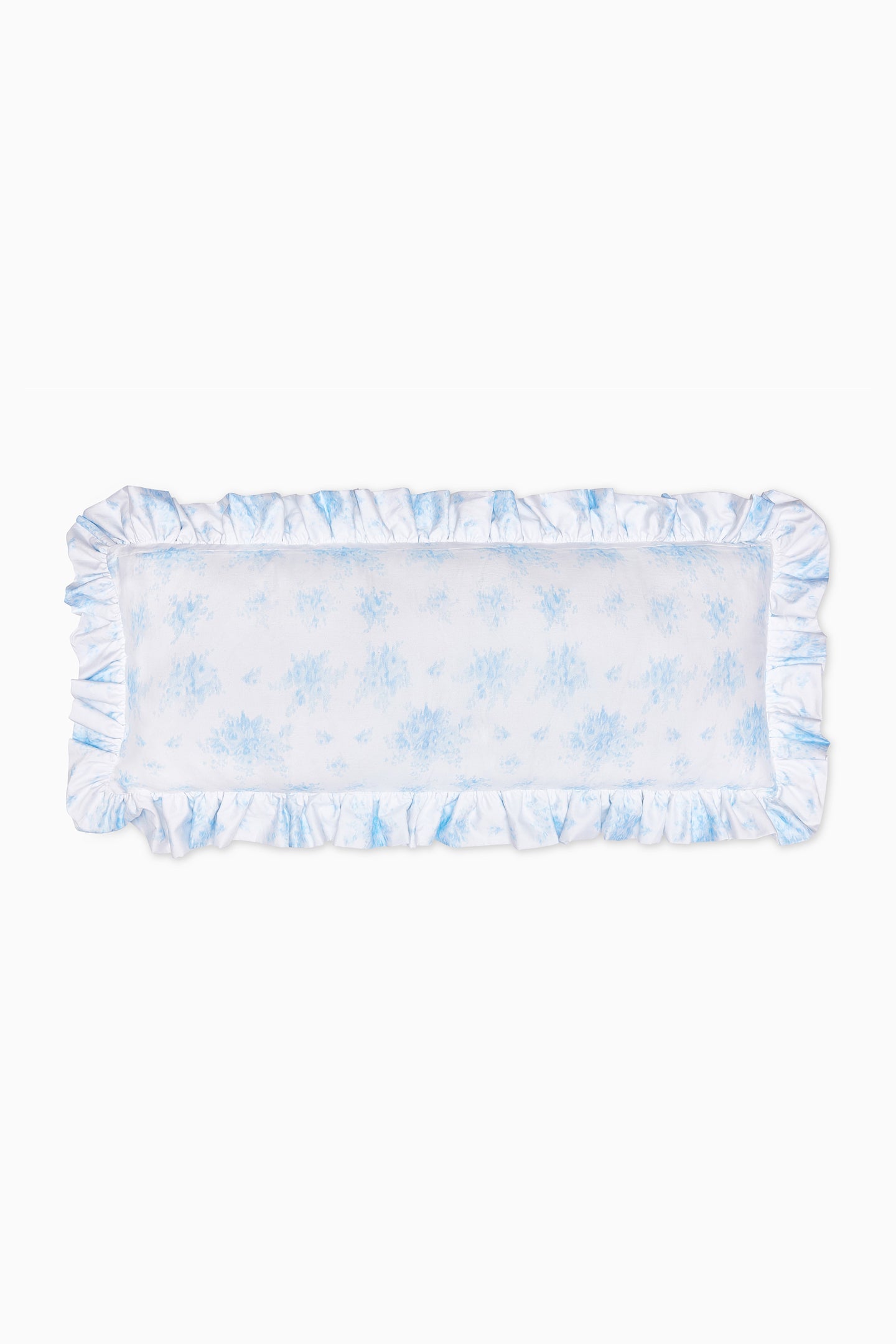Ruffled Lumbar Pillow - BLUEBELL