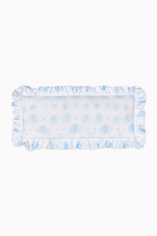 Ruffled Lumbar Pillow - BLUEBELL