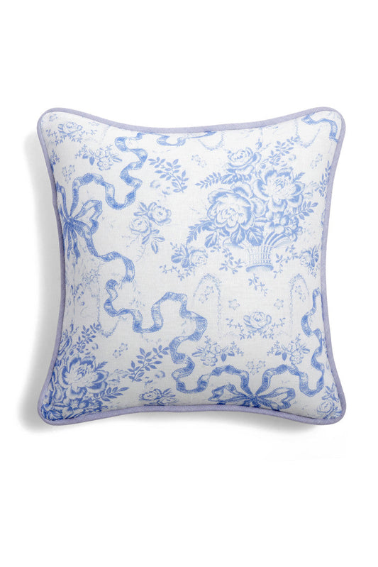 Linen Throw Pillow - BLISSFUL BLUE