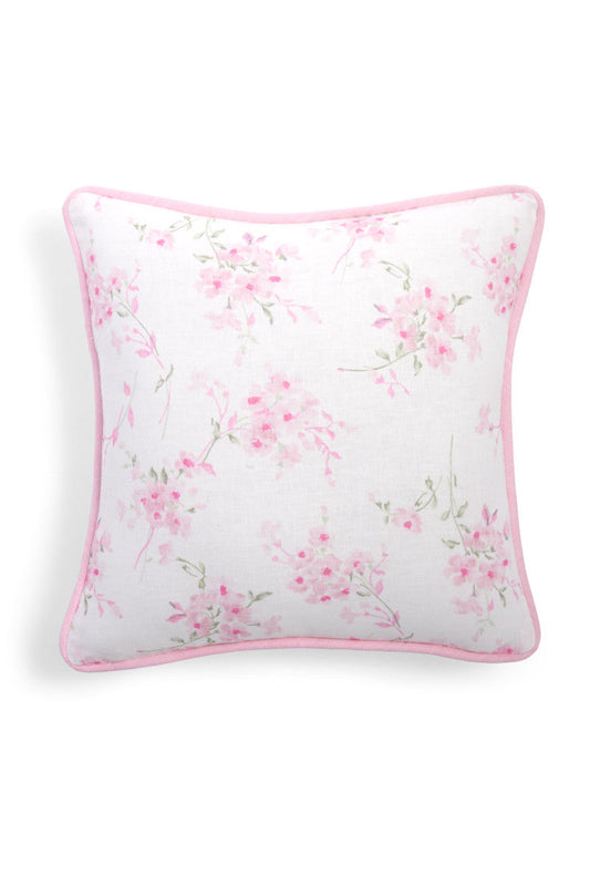 Linen Throw Pillow- STRAWBERRY BASIL