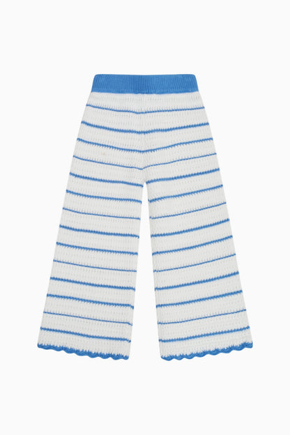 Girls Fawna Striped Crochet Pants