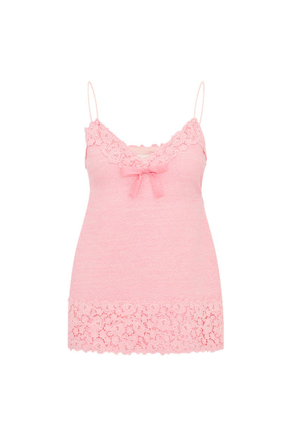 Meva Tweed Lace-Trimmed Mini Dress