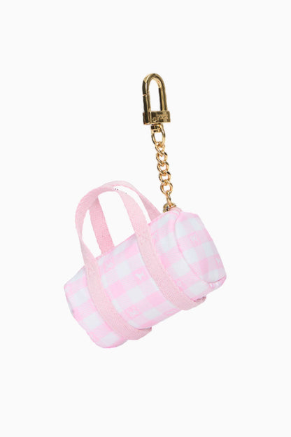 PINK x LoveShackFancy Mini Duffle Keychain Charm