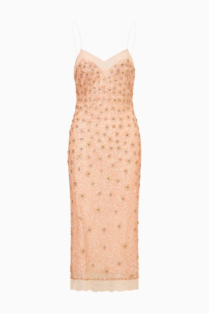 Mirrian Beaded Midi Dress