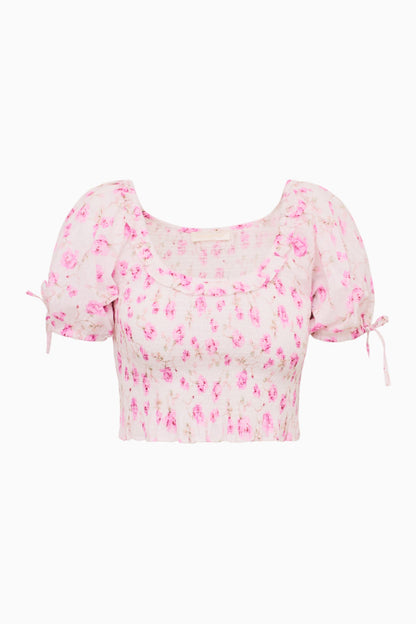 Molly Fragrance Print Top - STERLING DUSK