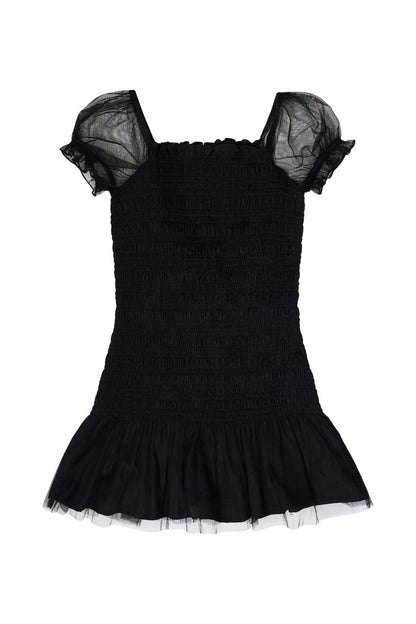 Girls Mosa Off-The-Shoulder Mini Dress