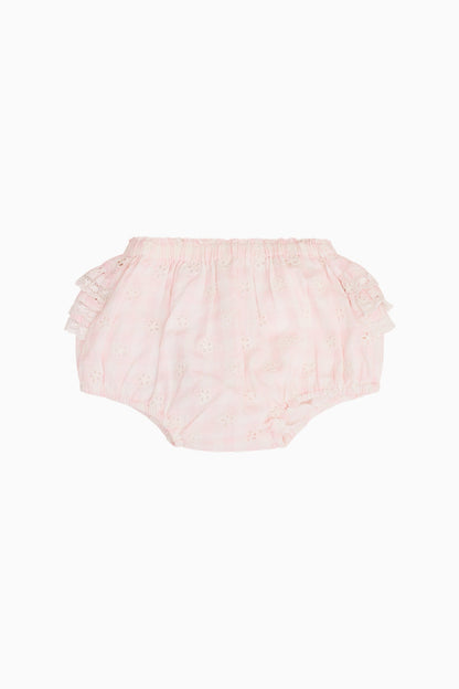 Baby Nalina Gingham Eyelet Bloomer