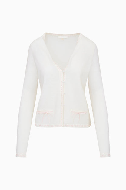 Nessa Wool Cardigan With Bows