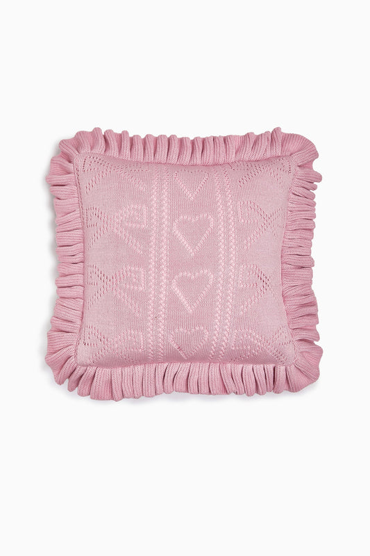 Pointelle Knit Throw Pillow