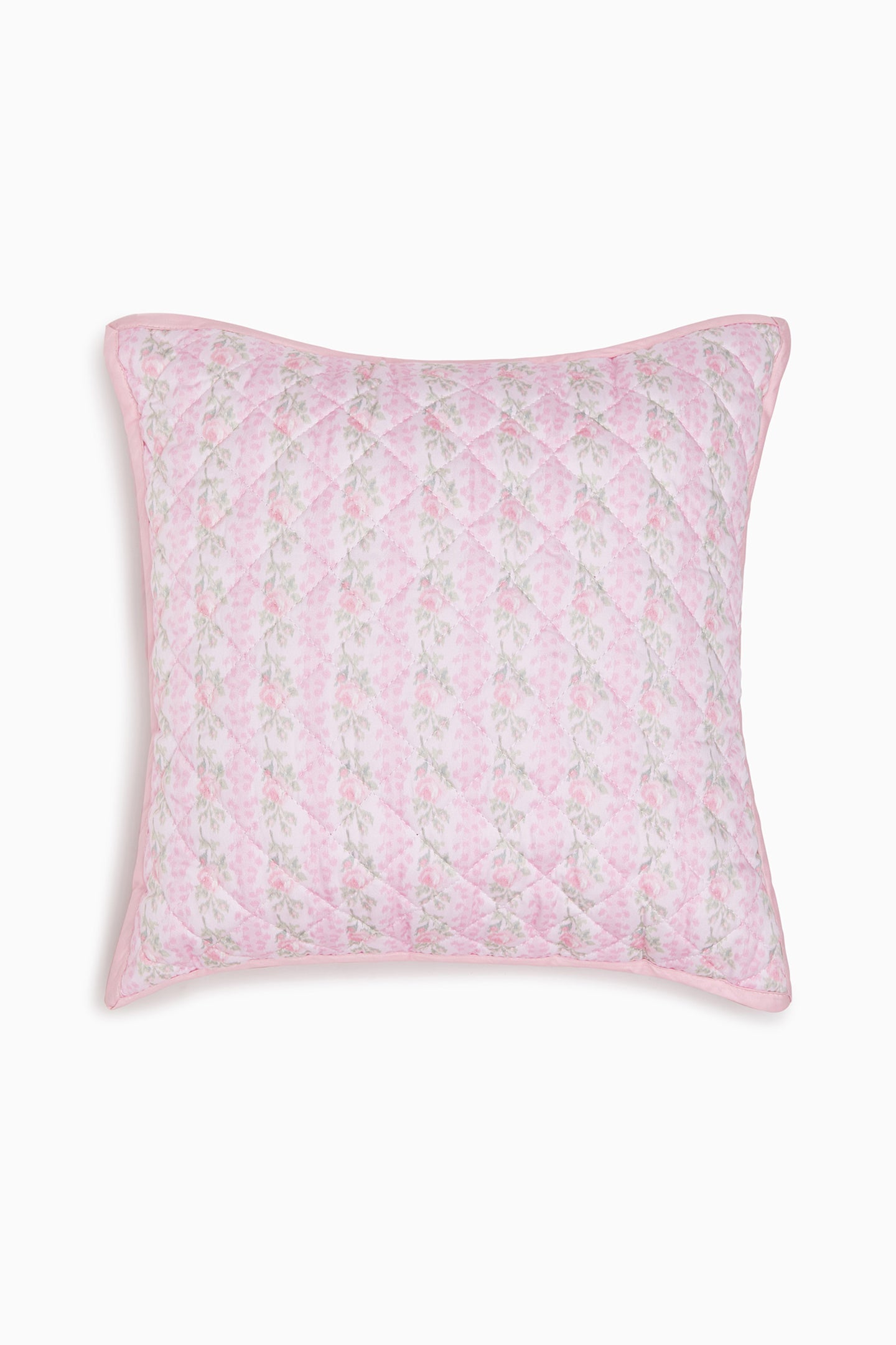Floral Quilted Pillow