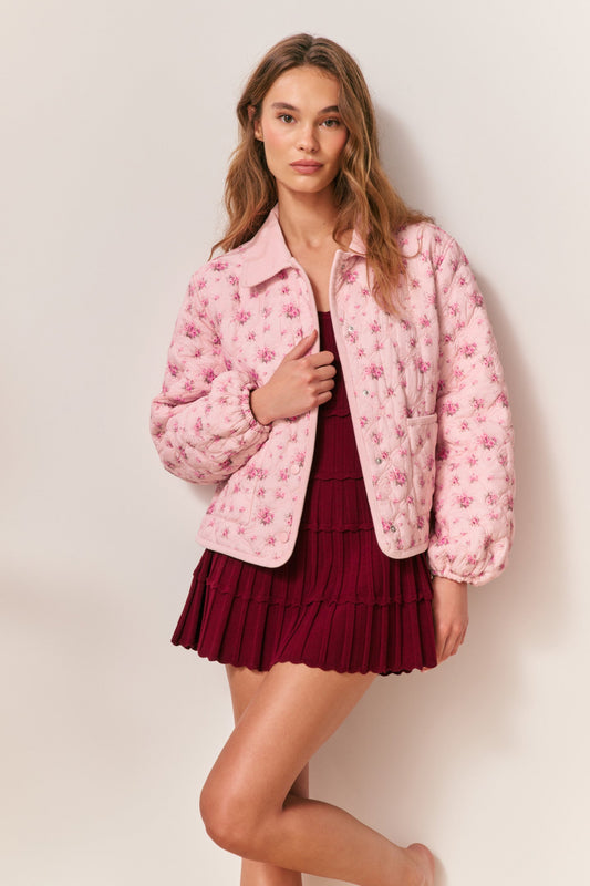 Quinlette Floral Quilted Jacket