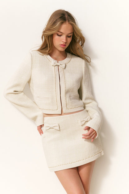 Edeness Tweed Mini Skirt