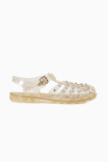 Loeffler Randall Rhinestone Jelly Sandals