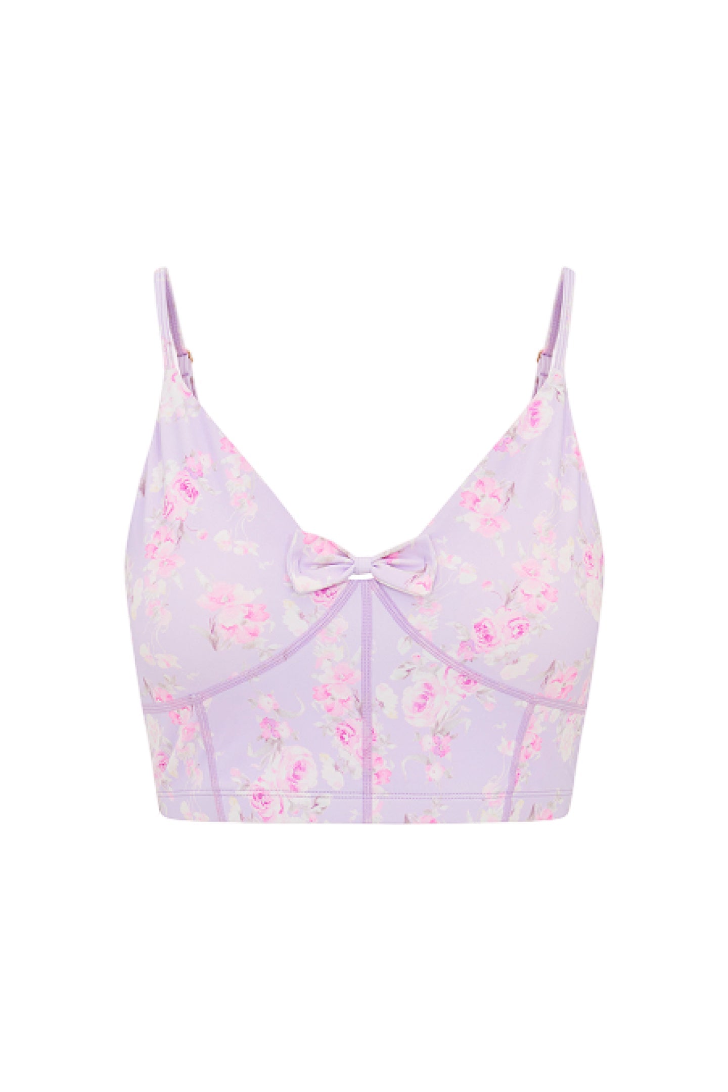 Ridgeson Floral Active Bra - HIBISCUS