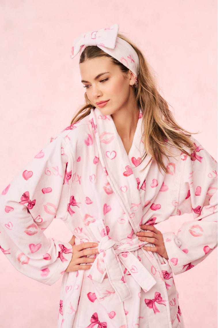 Bow Face Wash Beauty Headband - BLUSHING KISSES