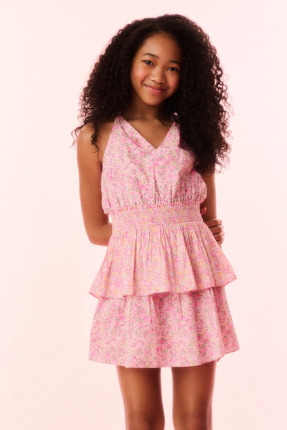 Girls Romille Cotton Halter Dress