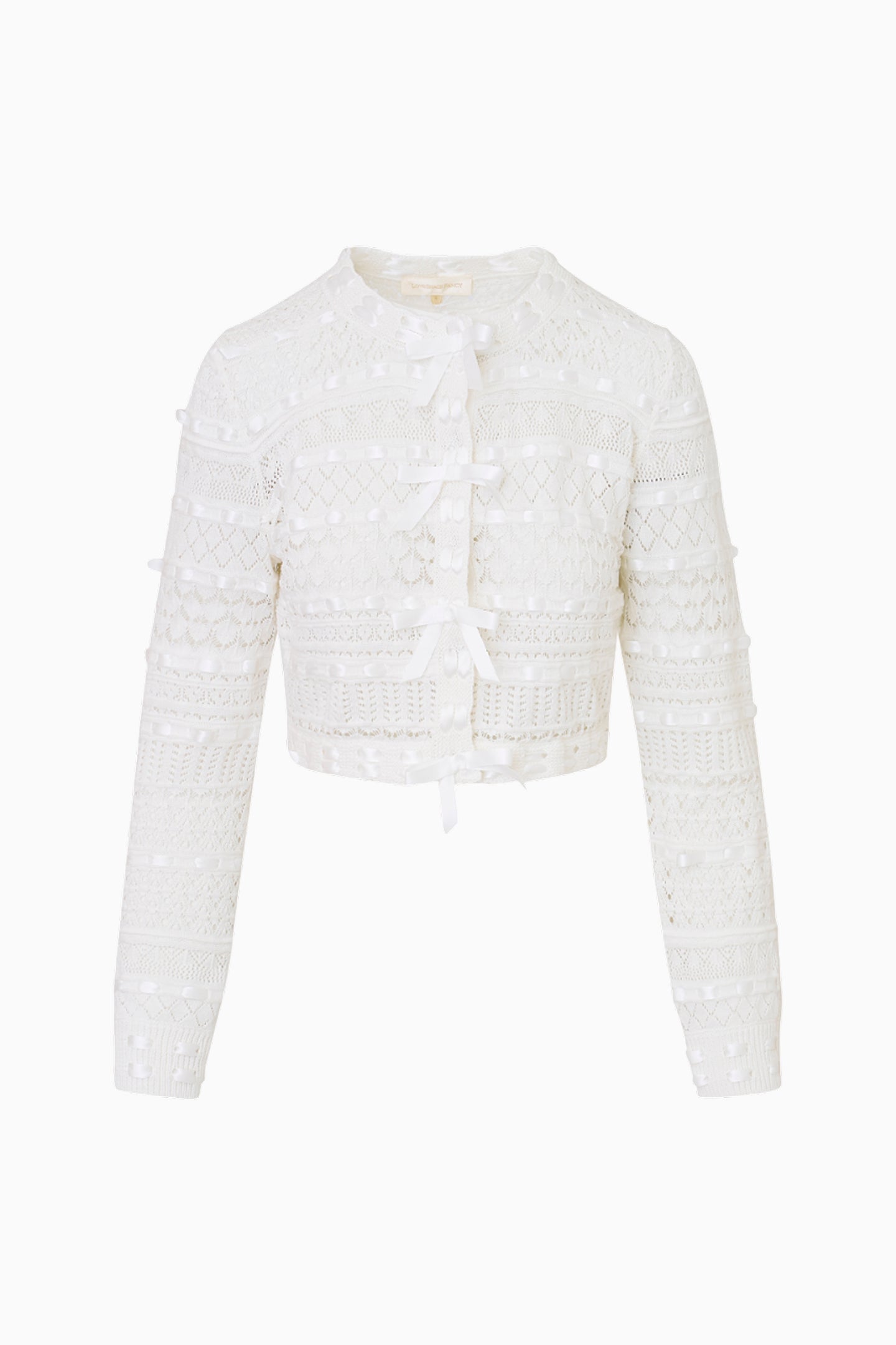 Roselline Cotton Ribbon Cardigan