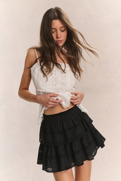 Ruffle Mini Heritage Skirt