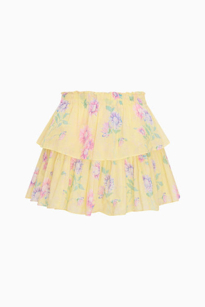 Ruffle Mini Upcycled Cotton Skirt