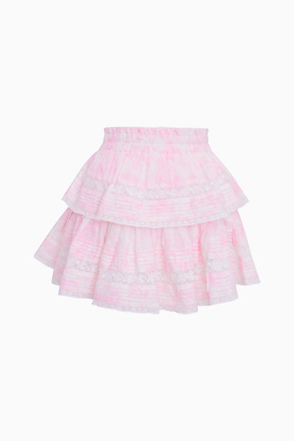 Ruffle Mini Toile Print Skirt