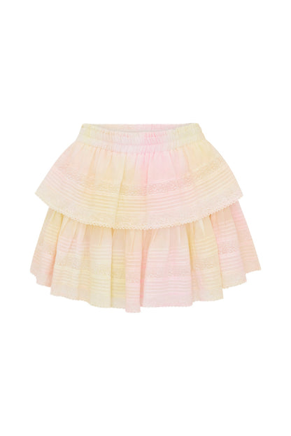 Ruffle Mini Tie-Dye Skirt