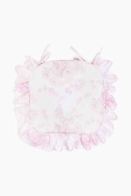 Linen Ruffle Seat Cushion