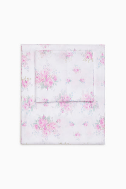 Floral Cotton Sateen Sheet Set