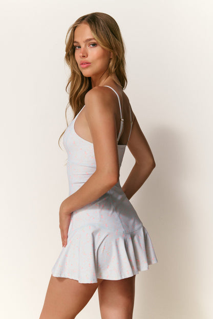 Sylvie Blue Floral Active Dress