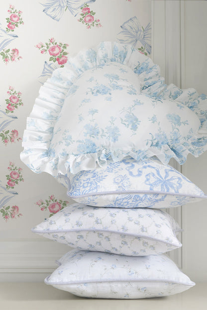 Linen Throw Pillow - MISTY LACE