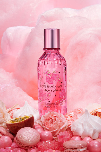 Sugar Blush Hair & Body Perfume Mist with Vanilla & Passion Fruit