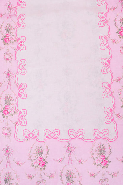 Embroidered Bow Table Runner