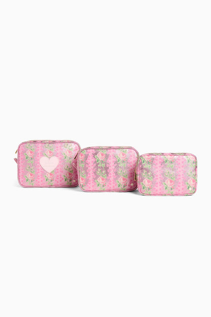 STATE x LoveShackFancy Heirloom Print Travel Pouch Set